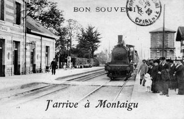 Iconographie - Bon souvenir - J'arrive à Montaigu