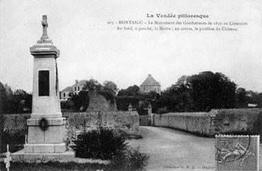 Iconographie - Le monument des Combattants de 1870 au cimetière