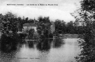 Iconographie - Les bords de la Maine au moulin Gros