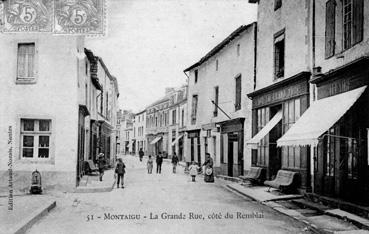 Iconographie - La Grand Rue, côté du Remblai