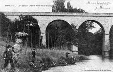 Iconographie - Le viaduc du chemin de fer sur la Maine