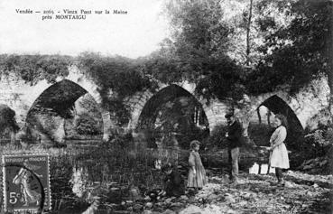 Iconographie - Vieux pont sur la Maine près Montaigu