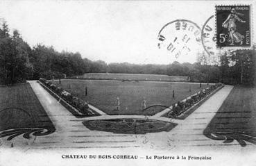 Iconographie - Château de Bois-Corbeau - Le parterre à la Française