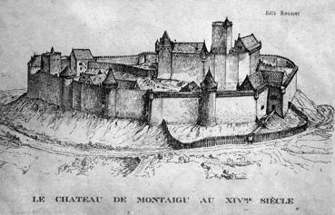 Iconographie - Le château de Montaigu au XIVe siècle