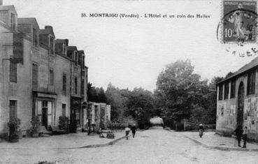 Iconographie - L'hôtel et un coin des halles