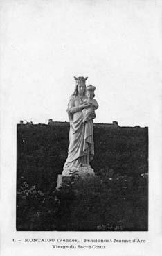 Iconographie - Pensionnat Jeann d'Arc - Vierge du Sacré-Coeur