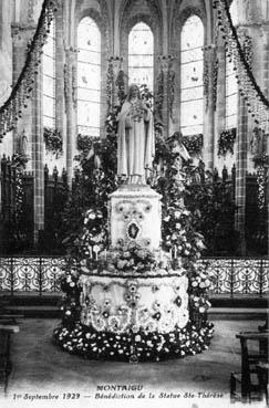 Iconographie - 1er septembre 1929 - Bénédiction de la statue de Ste-Thérèse
