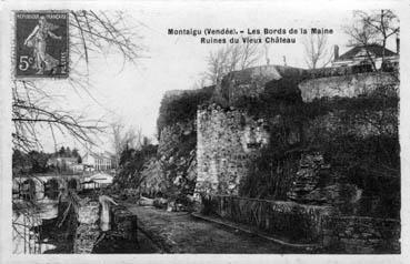 Iconographie - Les bords de la Maine - Ruines du vieux château