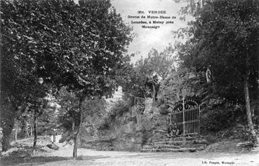 Iconographie - Grotte de Notre-Dame de Lourdes, à Melay