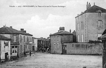 Iconographie - La place et la rue St-Vincent-Sterlanges