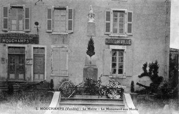 Iconographie - La mairie - Le monument aux Morts