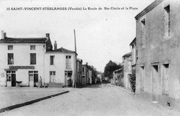 Iconographie - La route de Ste-Cécile et la place