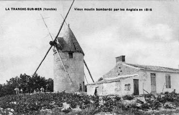 Iconographie - Vieux moulin bombardé par les Anglais  en 1816