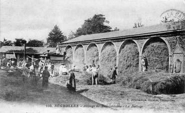 Iconographie - Abbaye de Belfontaine - Le battage