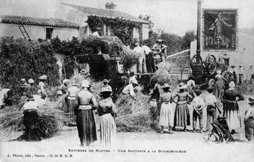 Iconographie - Environs de Nantes - Une batterie à la Bourchinière