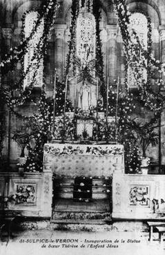 Iconographie - Inauguration de la statue de Soeur Thérèse de l'Enfant Jésus