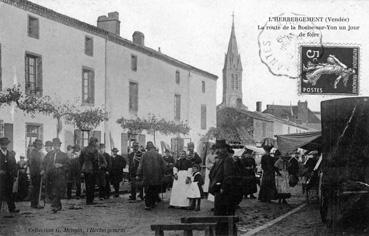 Iconographie - La route de la Roche-sur-Yon un jour de foire