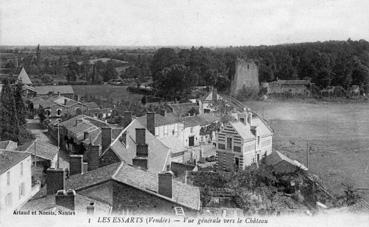 Iconographie - Vue générale vers le château