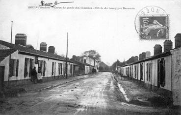 Iconographie - Corps de garde des Douanes - Entrée du bourg par Beauvoir