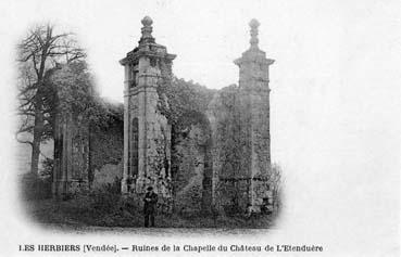 Iconographie - Ruines de la chapelle du château de l'Etenduère
