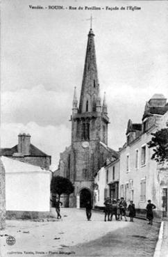 Iconographie - Rue du Pavillon - Façade de l'église