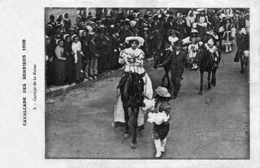 Iconographie - Cavalcade des Herbiers 1909 - Cortège de la reine