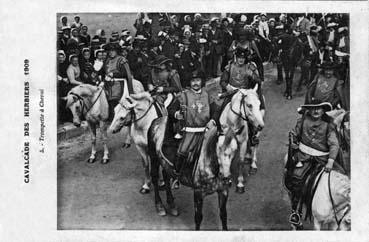 Iconographie - Cavalcade des Herbiers 1909 - Trompette à cheval