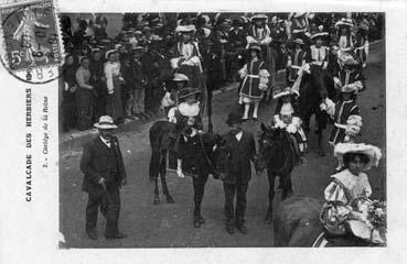 Iconographie - Cavalcade des Herbiers 1909 - Cortège de la reine