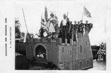 Iconographie - Cavalcade des Herbiers 1909 - Char de Jeanne d'Arc