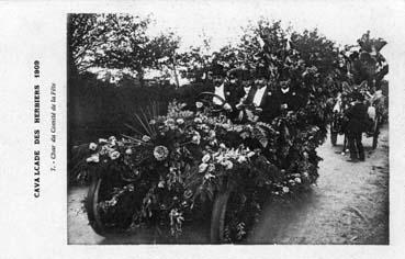 Iconographie - Cavalcade des Herbiers 1909 - Char du Comité des fêtes