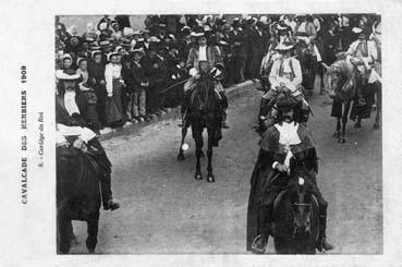 Iconographie - Cavalcade des Herbiers 1909 - Cortège du roi