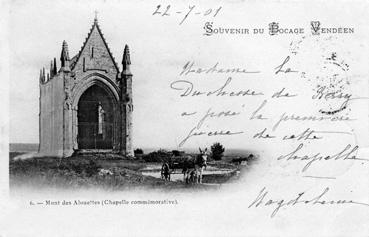 Iconographie - Souvenir du Bocage vendéen - Mont des Alouettes (chapelle commémorative)