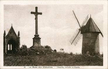 Iconographie - Le Mont des Alouettes - Chapelle, calvaire et moulin
