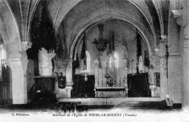 Iconographie - Intérieur de l'église de Nieul-le-Dolent