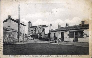 Iconographie - Carrefour des routes de la Roche-sur-Yon et de la Chaize-Giraud