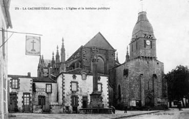 Iconographie - L'église et la fontaine publique