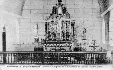 Iconographie - Chapelle de Notre-Dame de Garreau (maître autel)