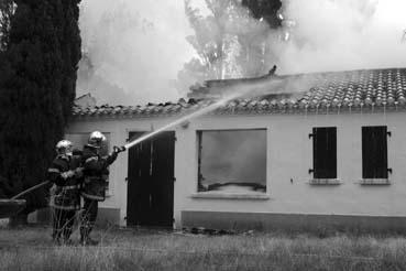 Iconographie - L'incendie de la maison du moulin de la Belle Etoile