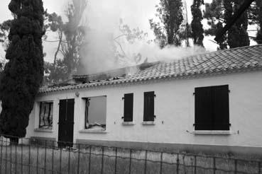 Iconographie - L'incendie de la maison du moulin de la Belle Etoile