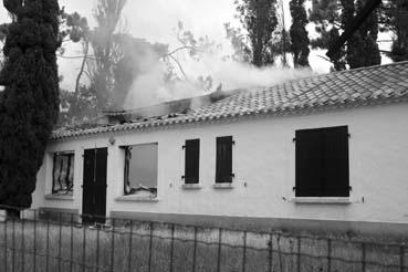 Iconographie - L'incendie de la maison du moulin de la Belle Etoile