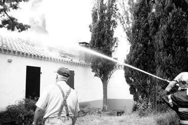 Iconographie - L'incendie de la maison du moulin de la Belle Etoile