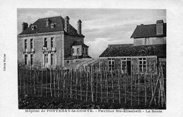 Iconographie - Hôpital de Fontenay-le-Comte. - Pavillon Ste-Elisabeth - La serre