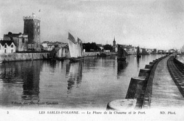 Iconographie - Le phare de la Chaume et le port