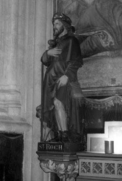 Iconographie - Statue de Saint-Roch à la cathédrale