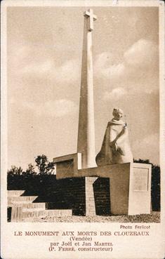 Iconographie - Le  monument aux Morts des Clouzeau, par Jan et Joël Martel