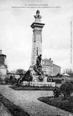 Iconographie - Monument élevé à la mémoire des Combattants de 1870-71