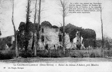 Iconographie - Ruines du château d'Aubert, près Moulins