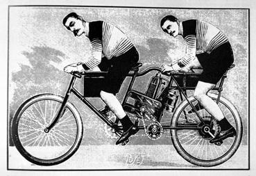 iconographie - Motocyclette tandem