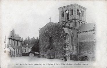 Iconographie - L'église XIIe et XVe siècle clocher roman