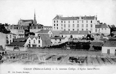 Iconographie - Le nouveau collège. L'église Saint-Pierre